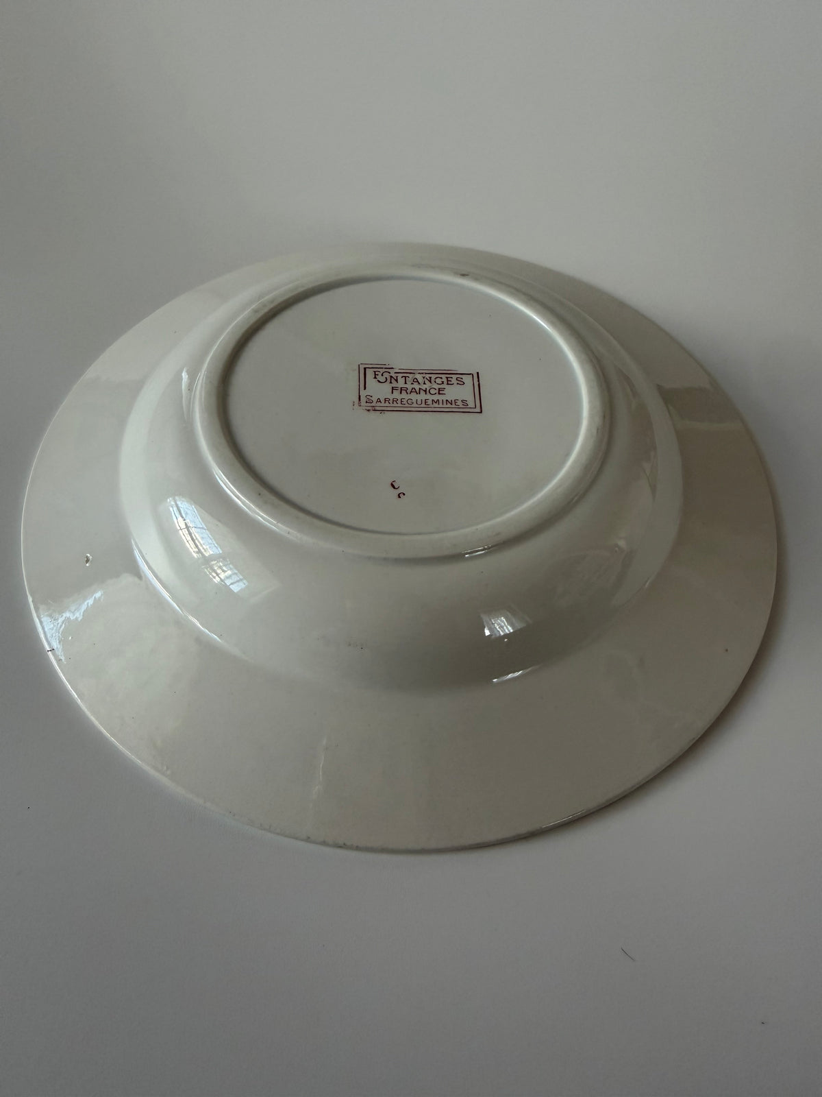 Sarreguemines Fontanges スープ皿