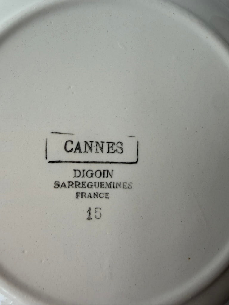 Digoin Sarreguemines CANNES スーププレートA