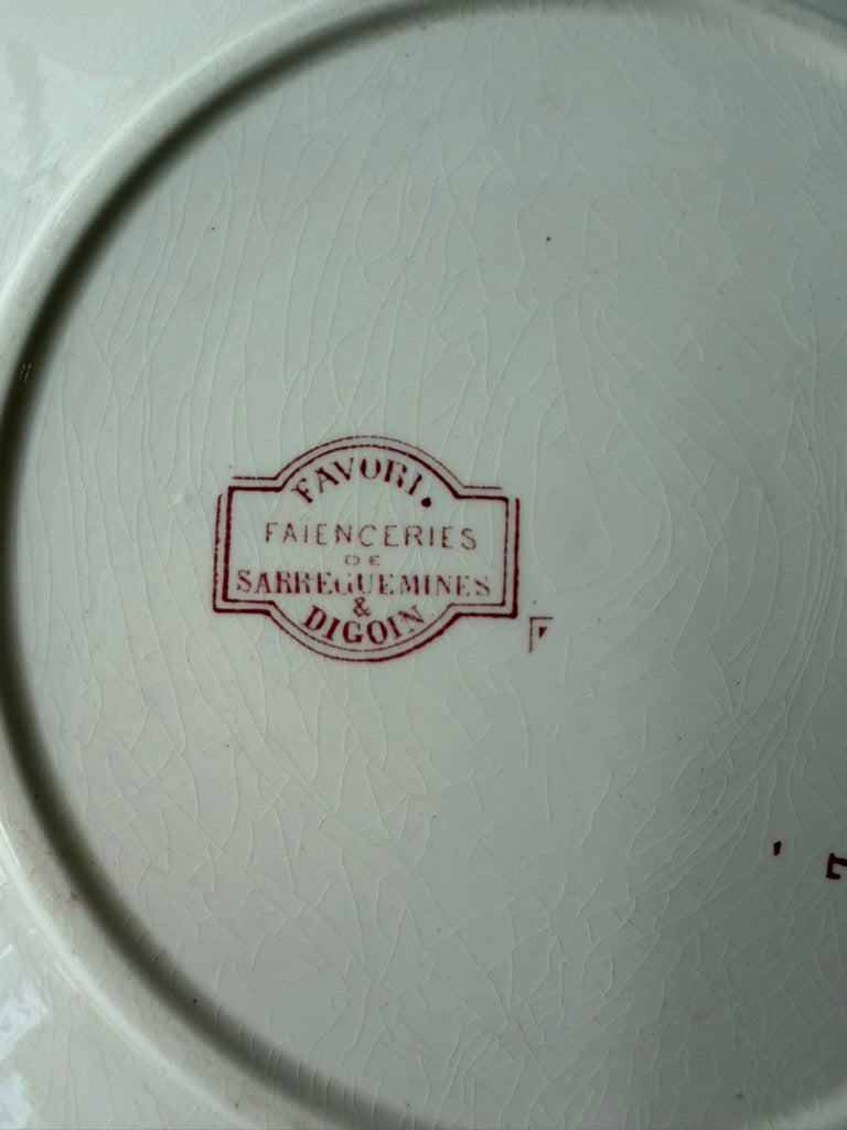 Sarreguemines & Digoin Favori プレートC
