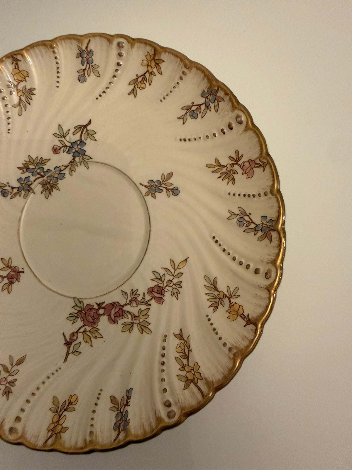 Sarreguemines Louis XV ショコラカップ＆ソーサー