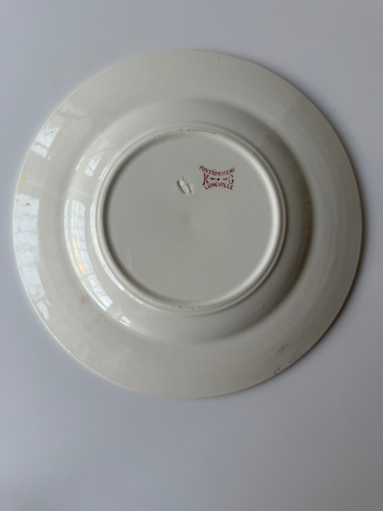 Keller et Guérin Lunéville Fontainebleauプレート