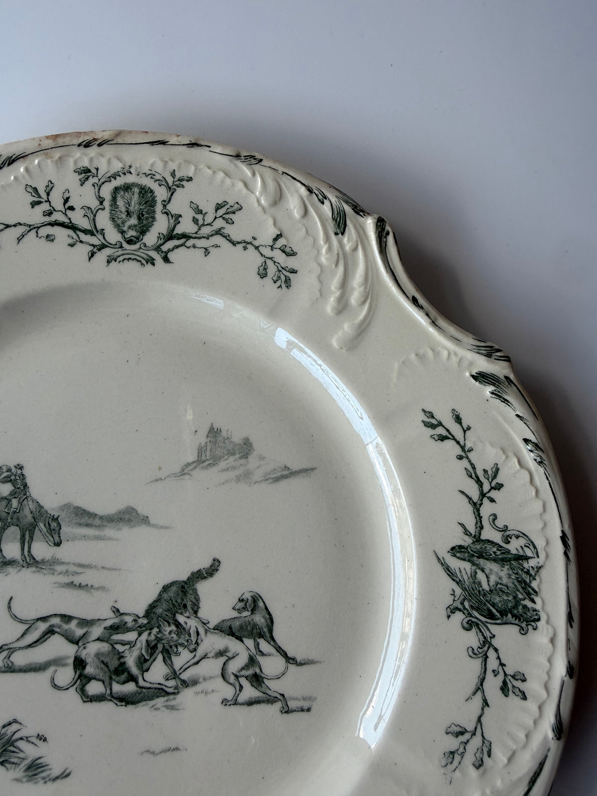 Gien Chasse レリーフプレート