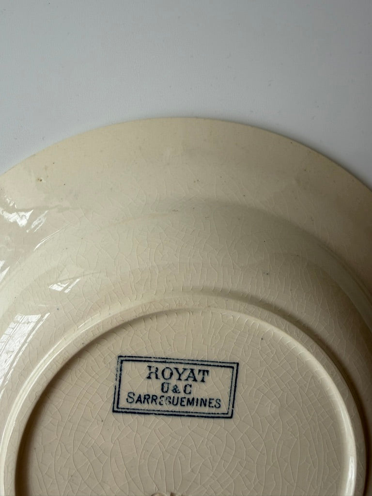 Sarreguemines ROYAT スーププレートB