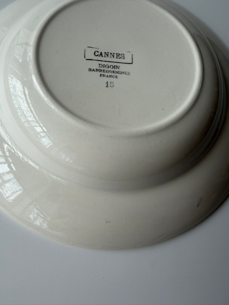 Digoin Sarreguemines CANNES スーププレートA