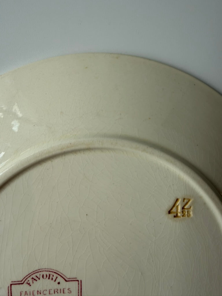 Sarreguemines & Digoin Favori プレートC