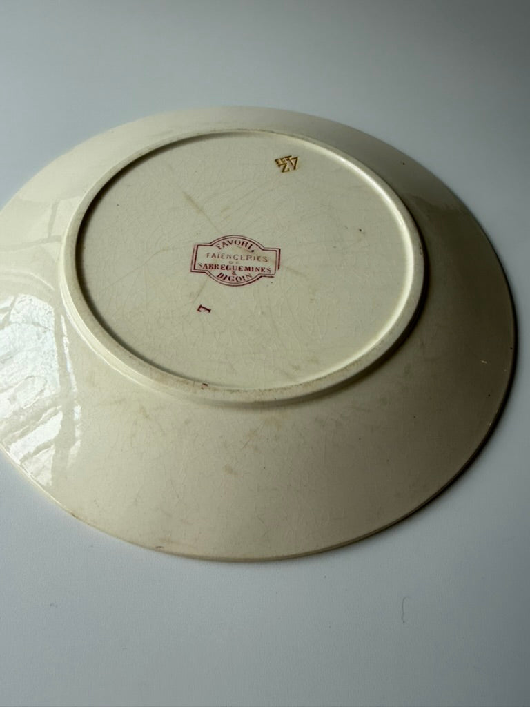 Sarreguemines & Digoin Favori プレートD