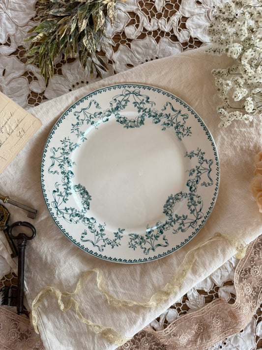 Sarreguemines Mozart Dinner Plate Green A