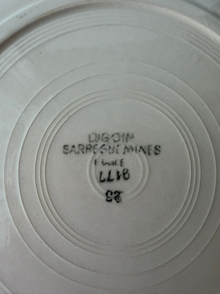 Digoin Sarreguemines & Badonviller プレート 5枚セット