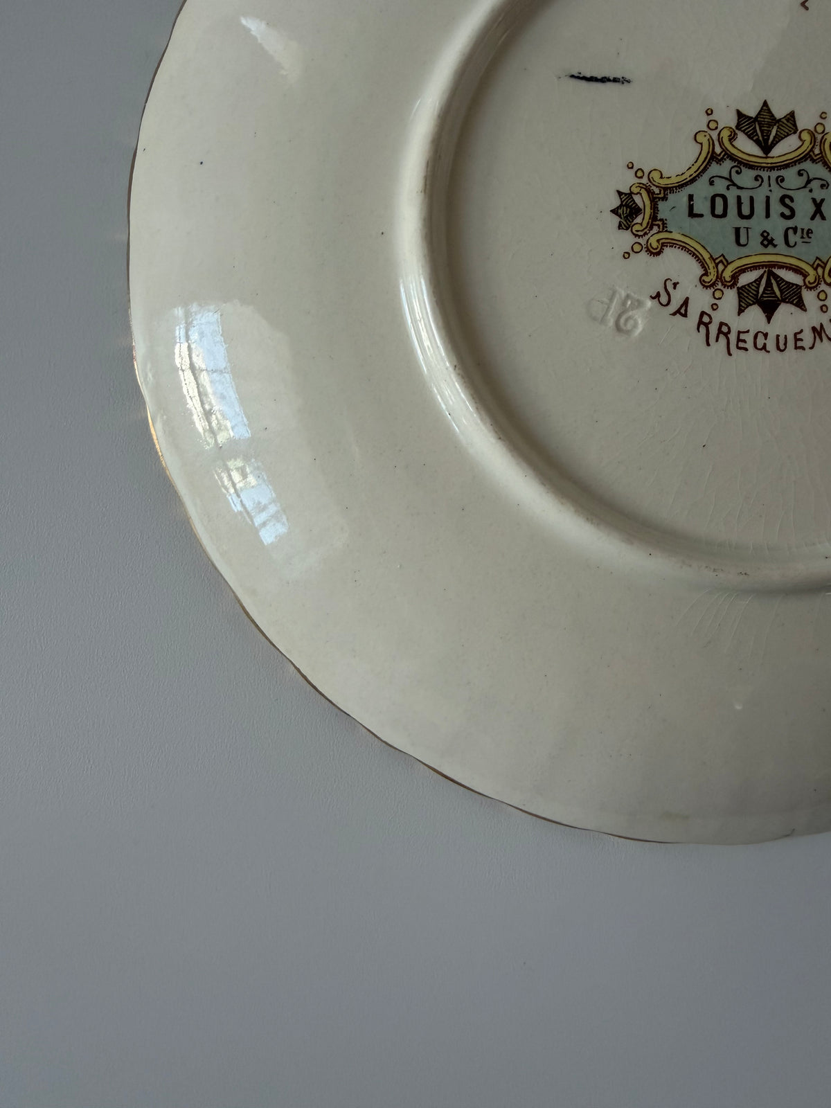 Sarreguemines LOUIS XV デザート皿