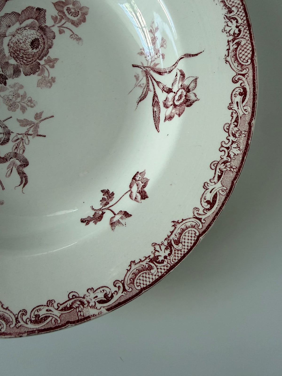 Sarreguemines Fontanges スープ皿