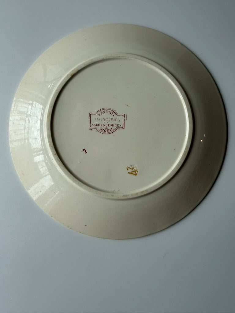 Sarreguemines & Digoin Favori プレートB