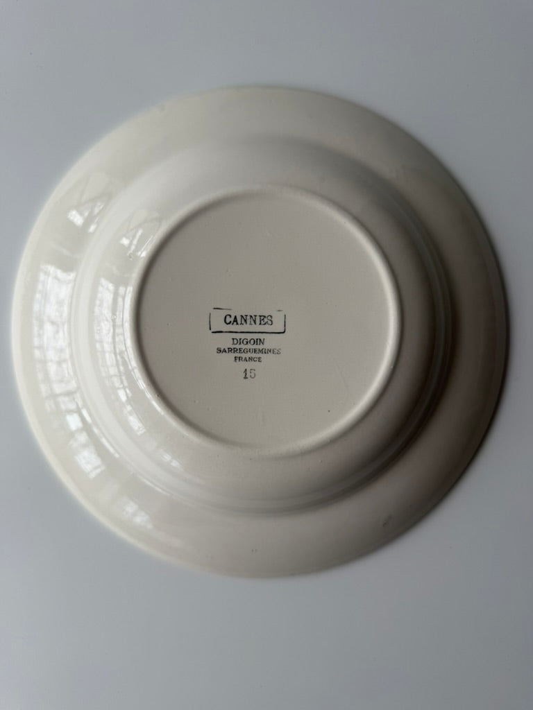 Digoin Sarreguemines CANNES スーププレートA