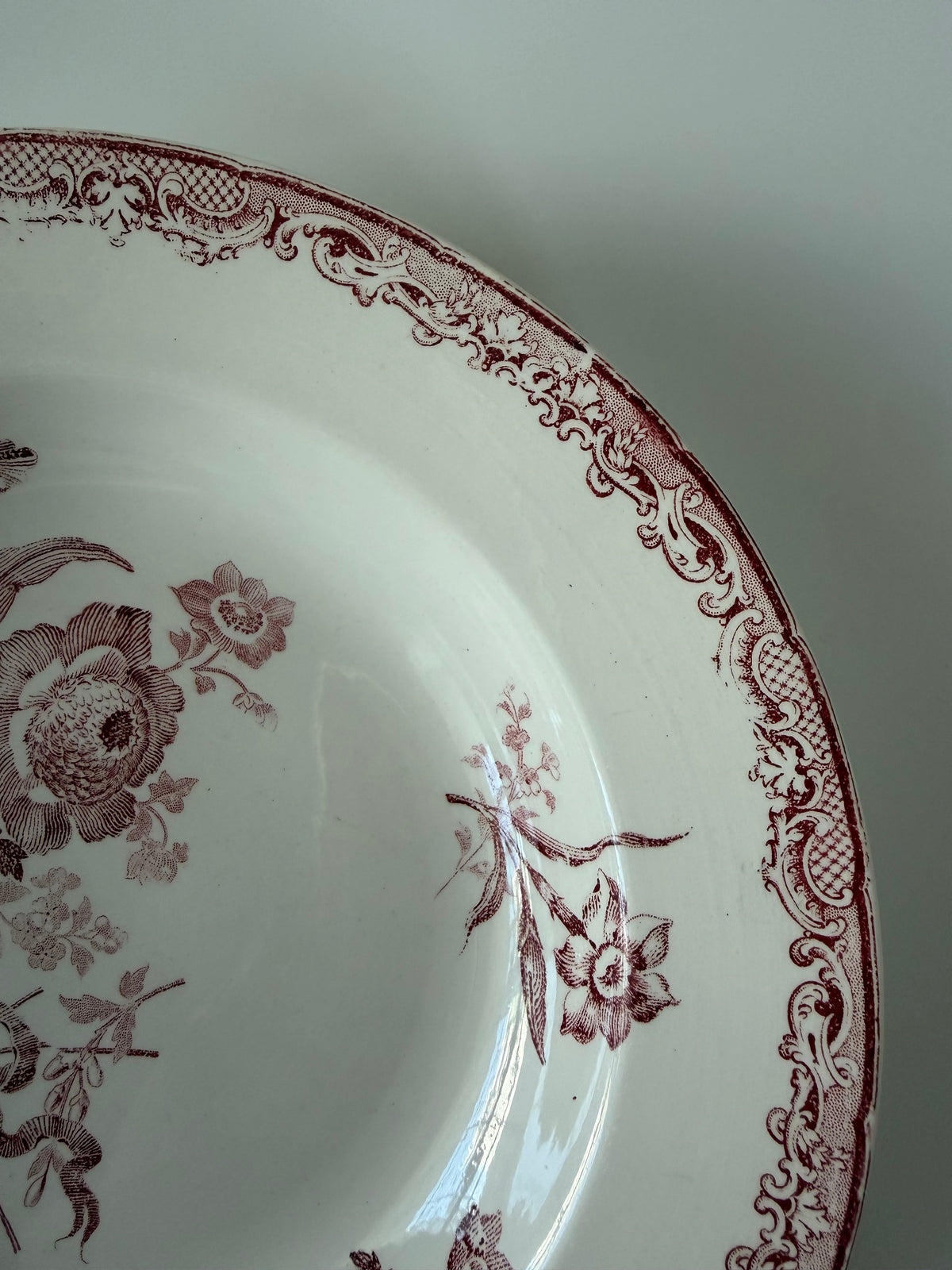 Sarreguemines Fontanges スープ皿