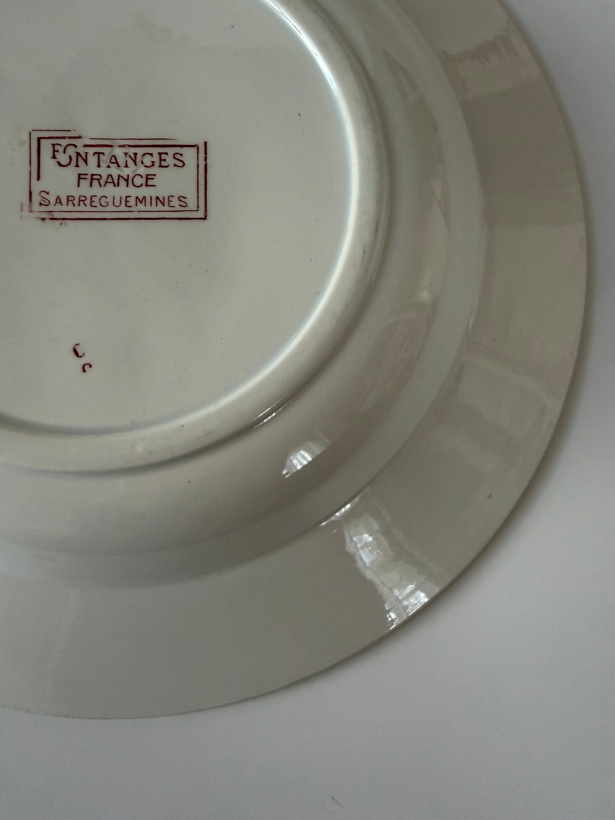 Sarreguemines Fontanges スープ皿