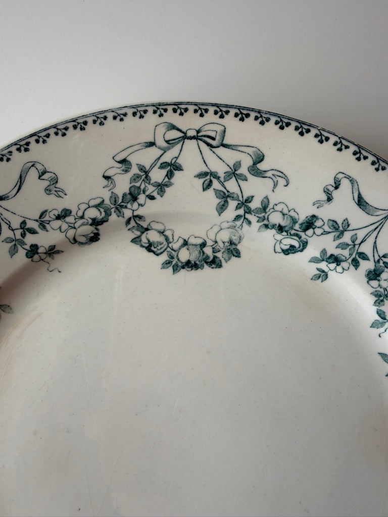 Sarreguemines Mozart Dinner Plate Green B