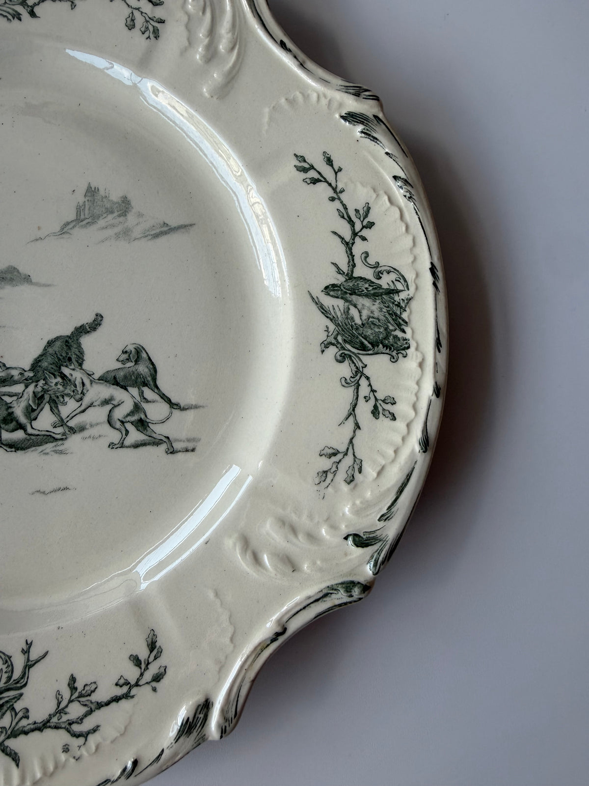 Gien Chasse レリーフプレート
