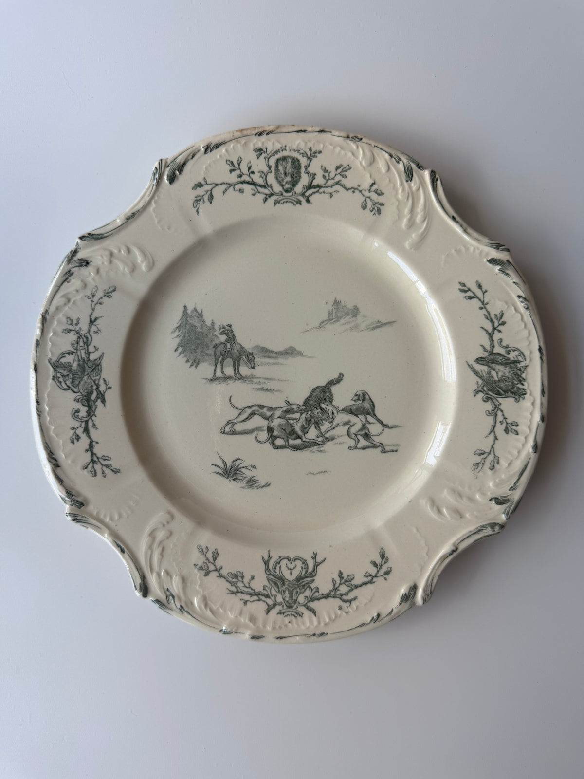 Gien Chasse レリーフプレート