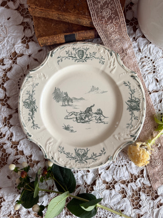 Gien Chasse レリーフプレート