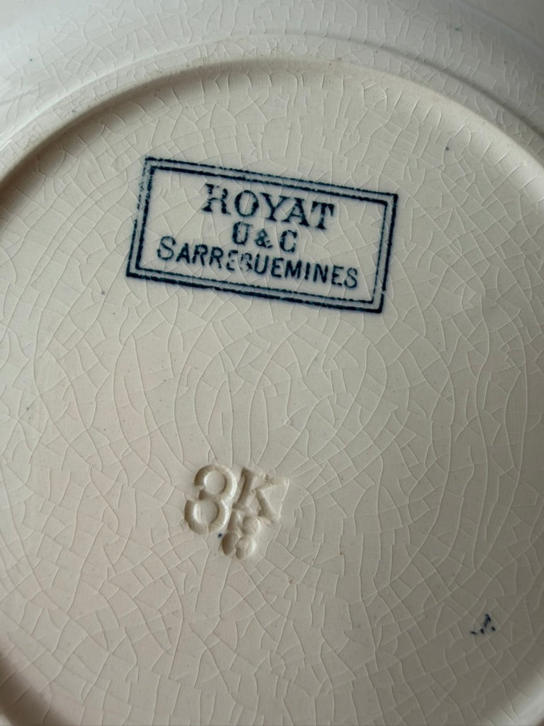 Sarreguemines ROYAT スーププレートB