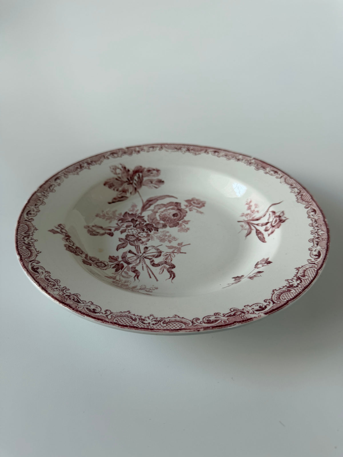 Sarreguemines Fontanges スープ皿