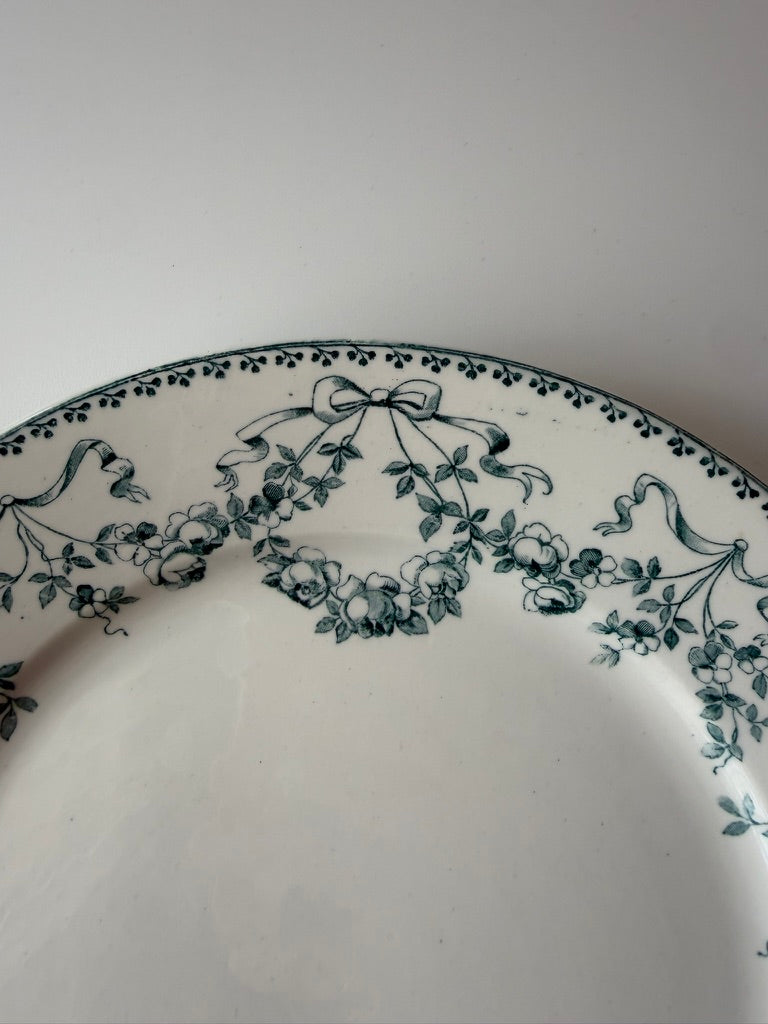 Sarreguemines Mozart Dinner Plate Green A