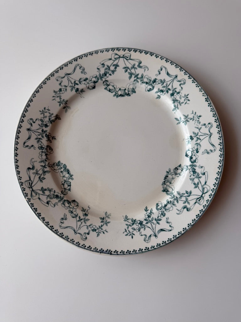 Sarreguemines Mozart Dinner Plate Green B