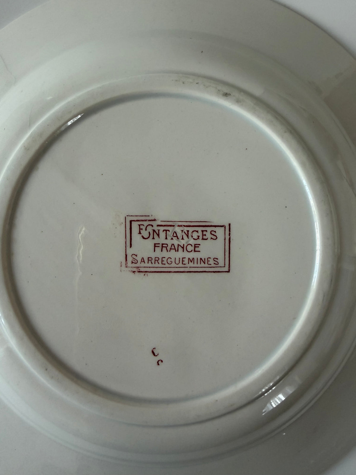 Sarreguemines Fontanges スープ皿