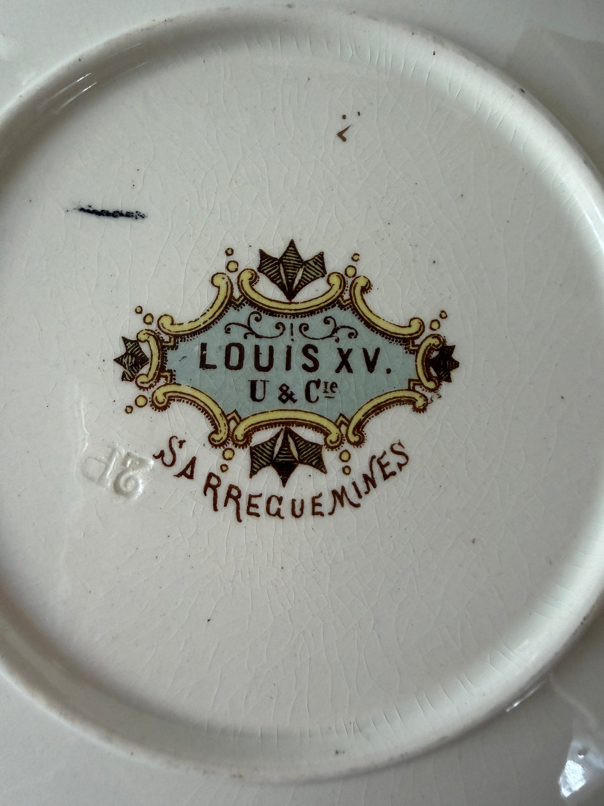 Sarreguemines LOUIS XV デザート皿