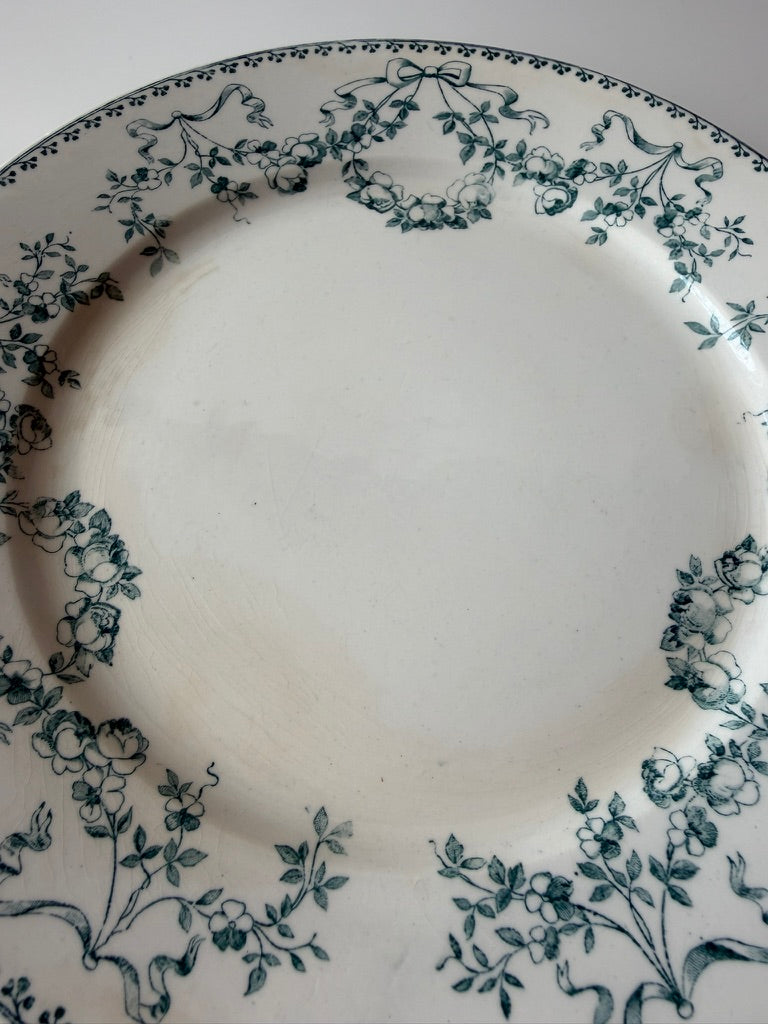 Sarreguemines Mozart Dinner Plate Green B