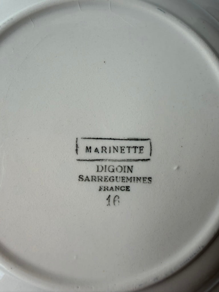 Digoin Sarreguemines Marinette スーププレートB