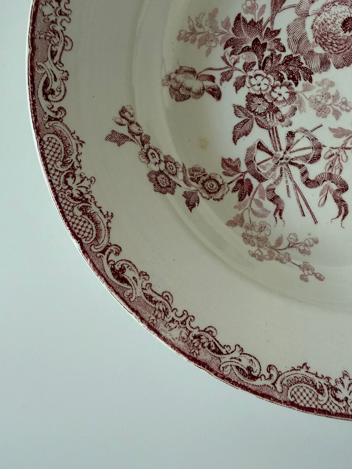 Sarreguemines Fontanges スープ皿