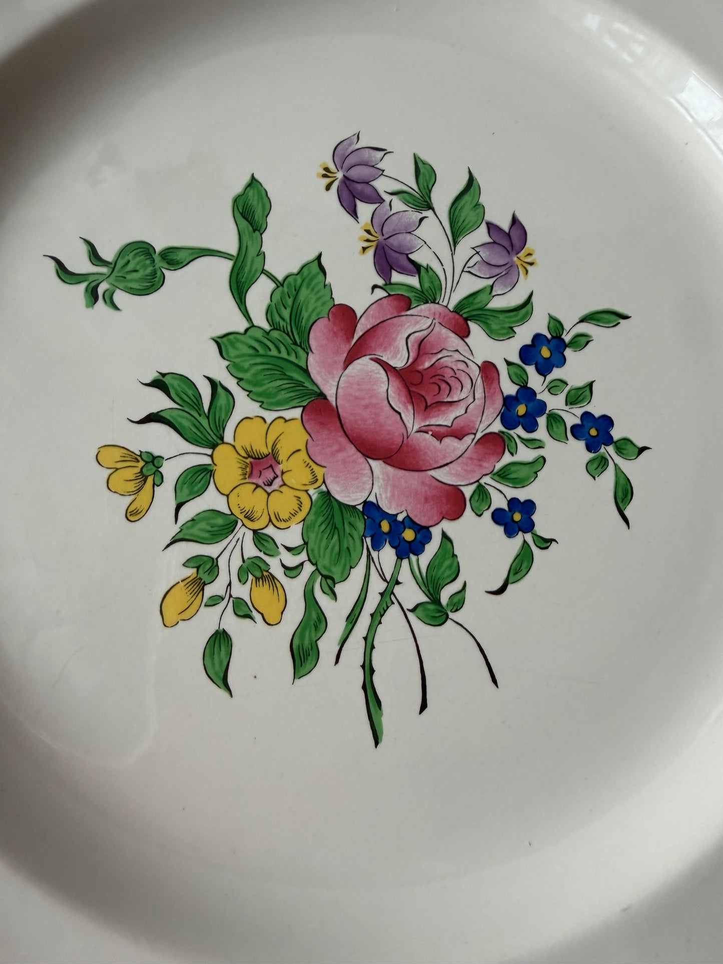 Lunéville 花リムディナープレートA