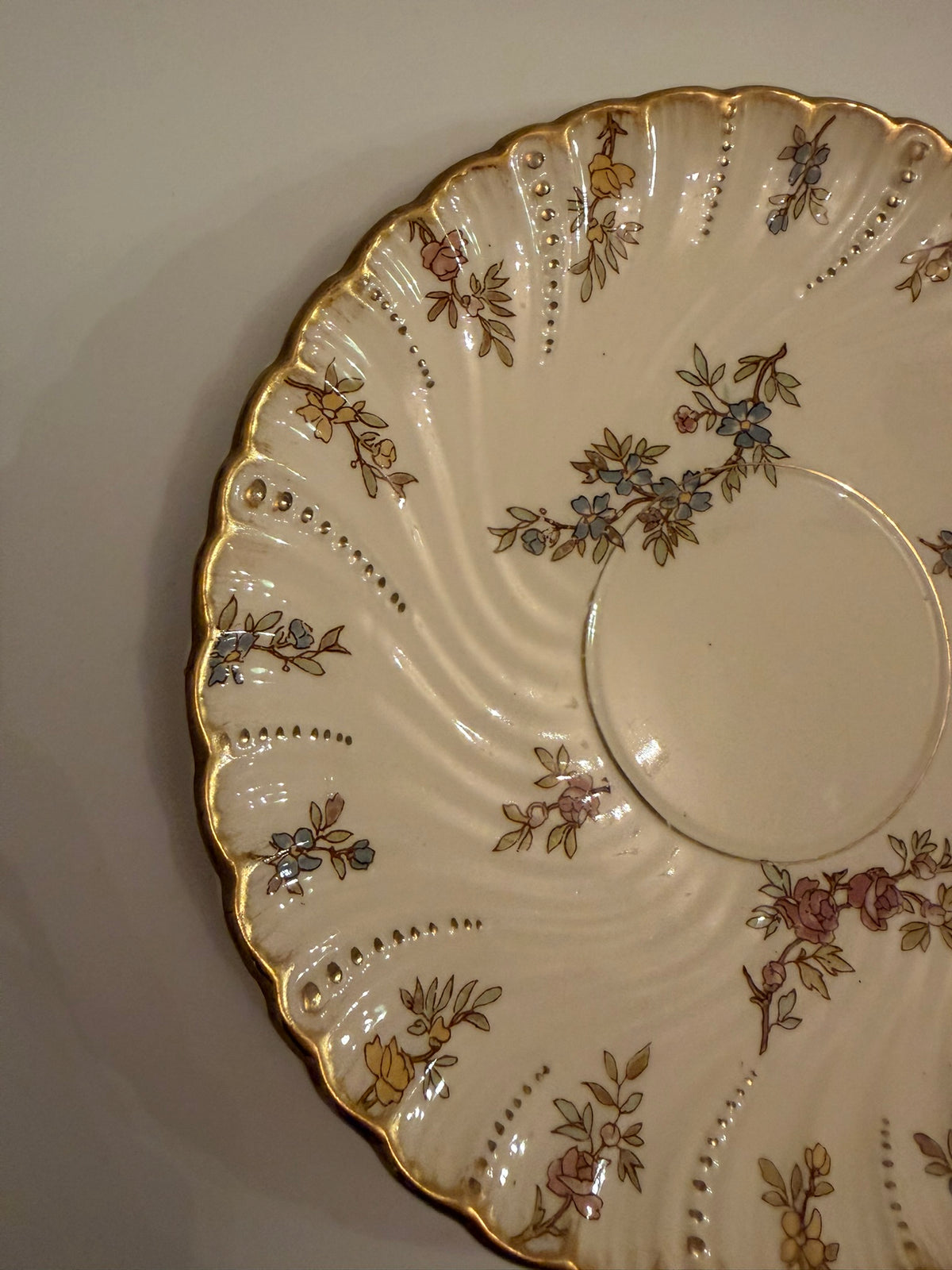 Sarreguemines Louis XV ショコラカップ＆ソーサー