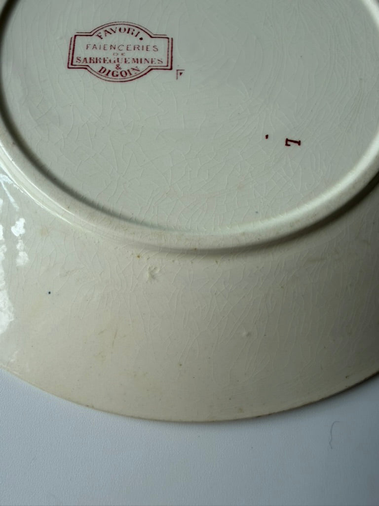 Sarreguemines & Digoin Favori プレートC