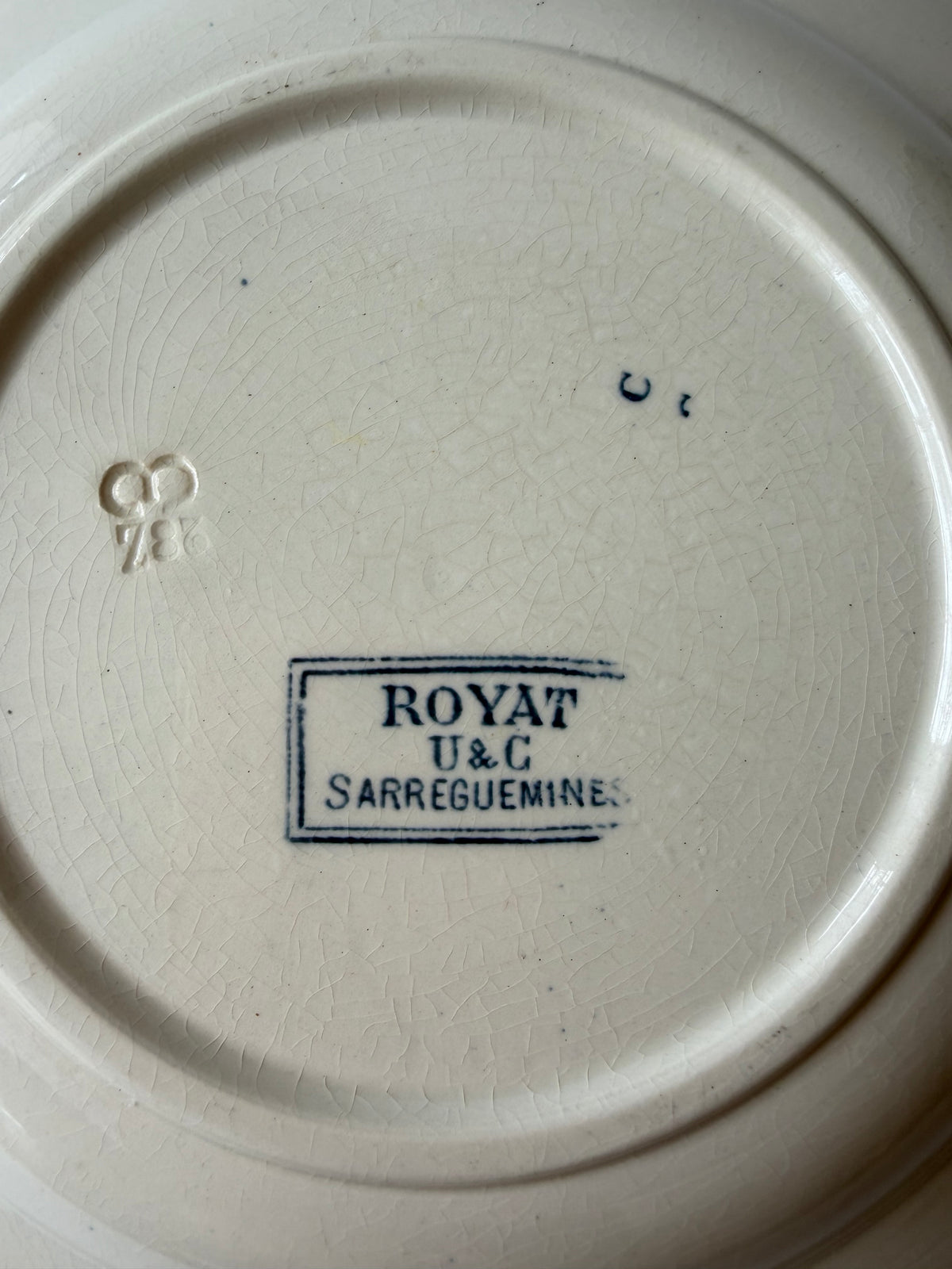 Sarreguemines ROYAT スーププレートC