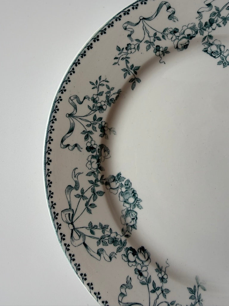 Sarreguemines Mozart Dinner Plate Green A