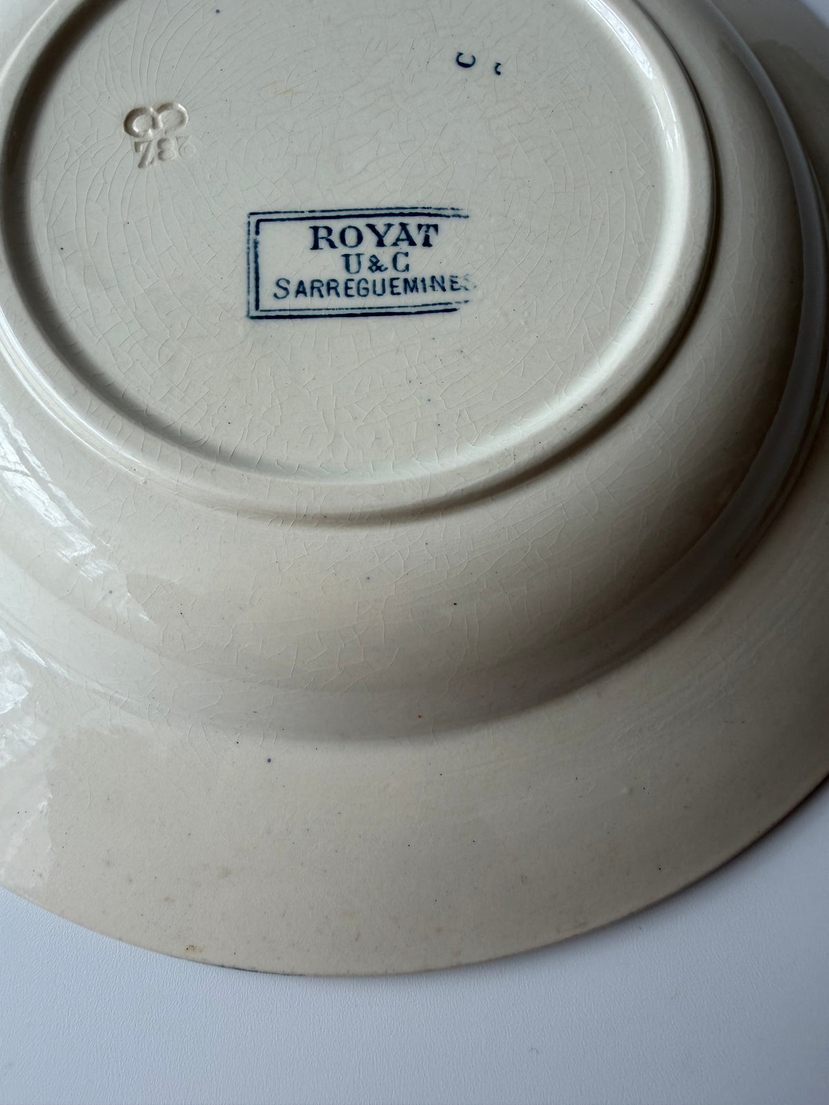 Sarreguemines ROYAT スーププレートC